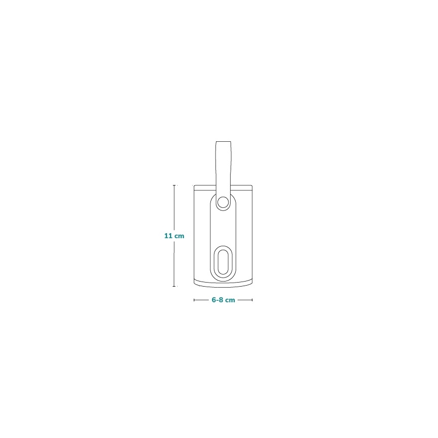 Lionelo - Sivo-srebrni punjivi grejač za bočice THERMUP GO 18W/5V