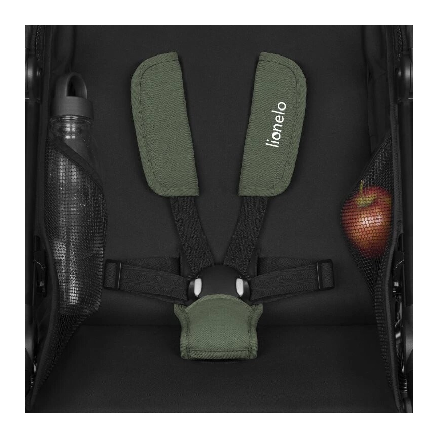 Lionelo - Sportska kolica AZURA crna/zelena