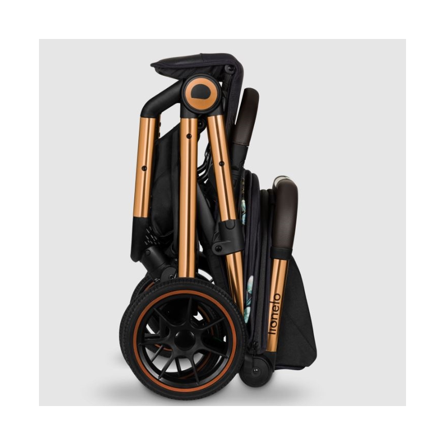 Lionelo - Sportska kolica CLOE crna/plava/zlatna