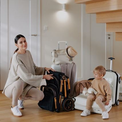 Lionelo - Sportska kolica CLOE crna/zlatna