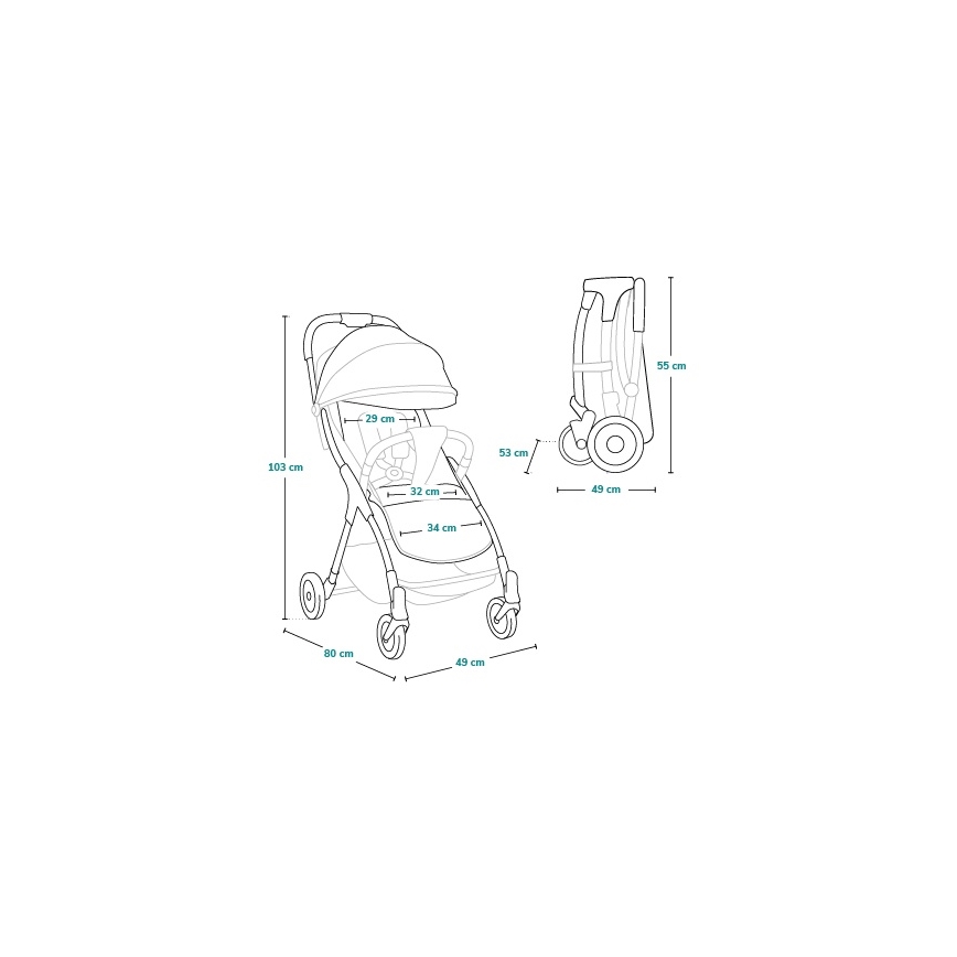 Lionelo - Sportska kolica JULIE ONE Golden Moments