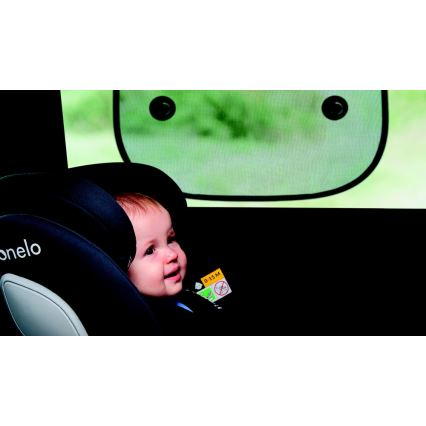 Lionelo - Zastor protiv sunca sa prisajkom SUNSHADE, 2 kom, crna