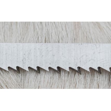 Lovački damaščanski nož sa testerom, oštrica 11 cm, drška od jelenskog roga