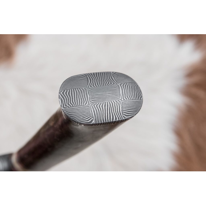 Lovački damask nož 13,8 cm breza/kamilja kost