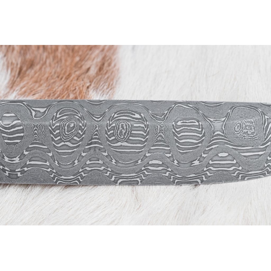 Lovački damask nož 14,5 cm jova/serpentinit