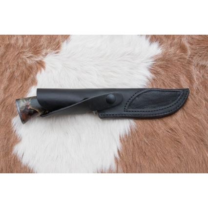 Lovački damask nož 14 cm kesten