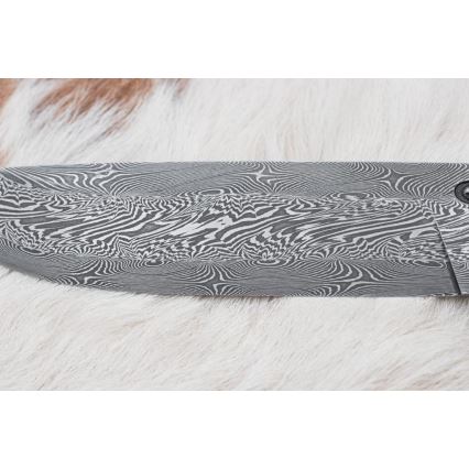 Lovački damask nož 14 cm kesten