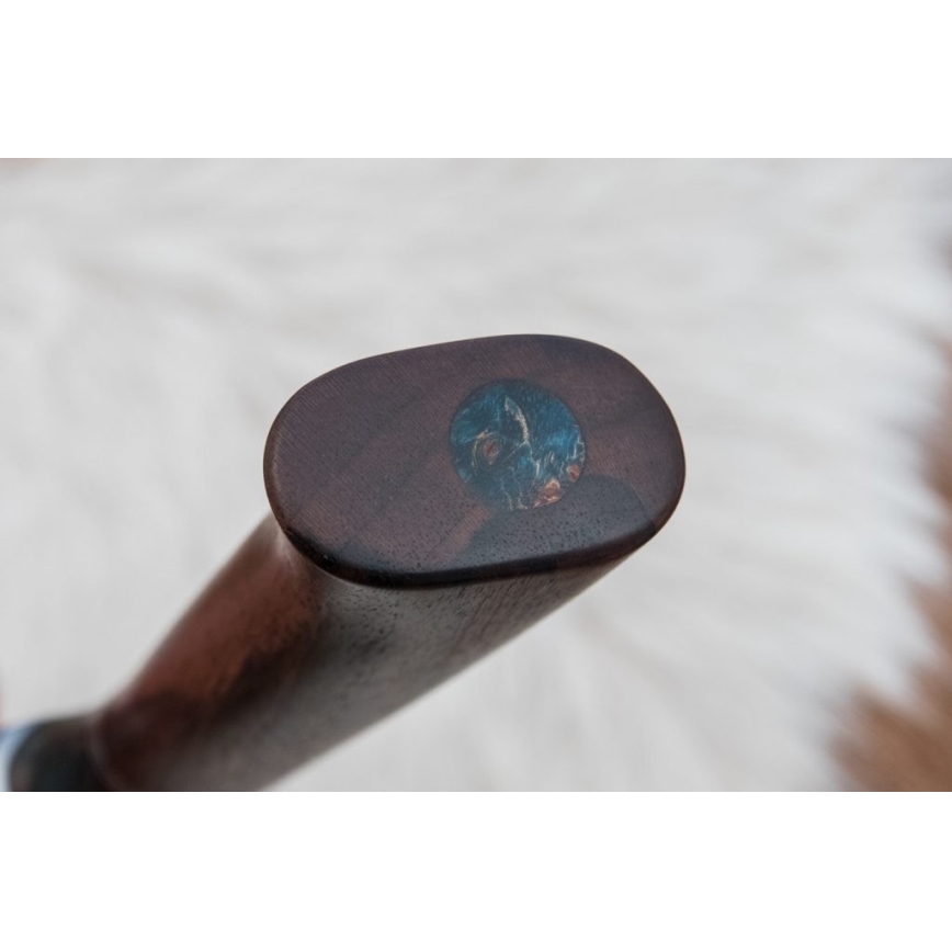 Lovački damaški nož 9,7 cm orah/javor