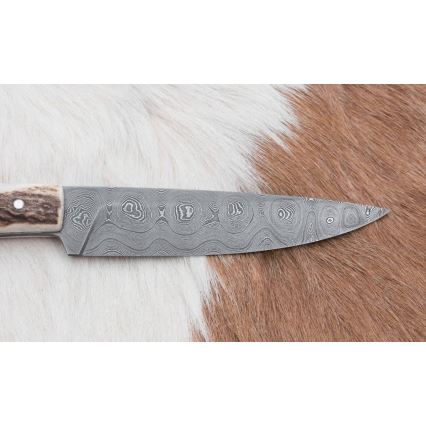 Lovački preklopni nož, 12 cm, drška od jelenjeg roga