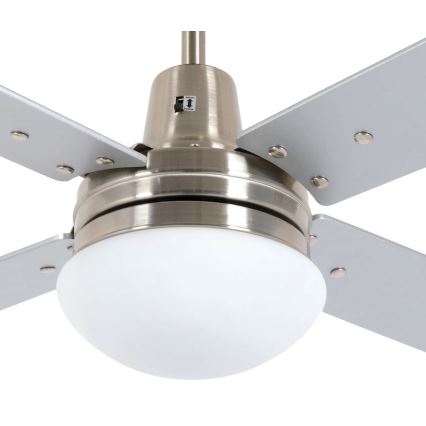 Lucci Air 210334 - Plafonski ventilator AIRFUSION QUEST 1xE27/60W/230V drvo/mat krom + Daljinski upravljač