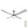 Lucci Air 210334 - Plafonski ventilator AIRFUSION QUEST 1xE27/60W/230V drvo/mat krom + Daljinski upravljač