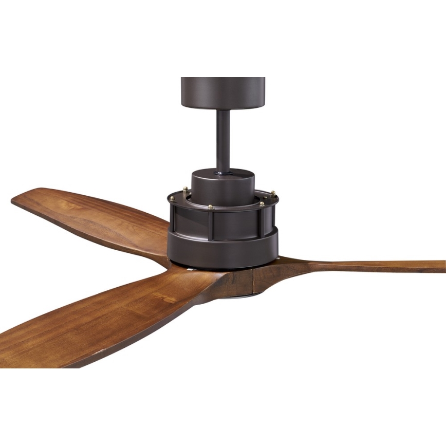 Lucci air 210507 - Plafonski ventilator AIRFUSION AKMANI paulovnija/crna prečnik 152 cm + daljinski upravljač