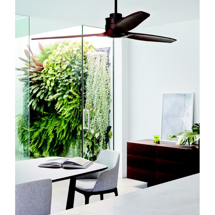 Lucci air 210507 - Plafonski ventilator AIRFUSION AKMANI paulovnija/crna prečnik 152 cm + daljinski upravljač