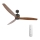 Lucci air 210507 - Plafonski ventilator AIRFUSION AKMANI paulovnija/crna prečnik 152 cm + daljinski upravljač