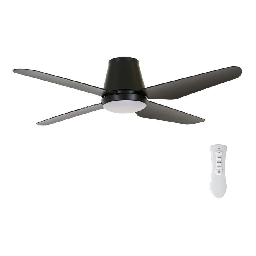 Lucci Air 213002 - LED plafonski ventilator AIRFUSION ARIA LED/18W/230V, crni, prečnik 122 cm + daljinski upravljač