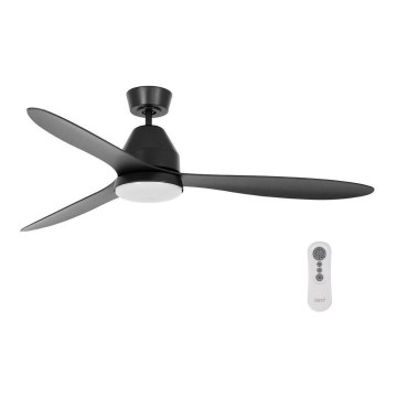 Lucci air 213044 - Plafonski ventilator WHITEHAVEN 1xGX53/18W/230V crne boje, prečnik 142 cm + daljinski upravljač