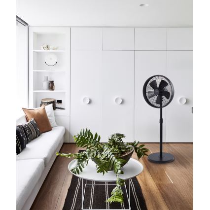 Lucci Air 213115EU - Stajaći ventilator BREEZE crni, prečnik 46 cm