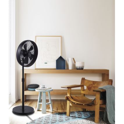 Lucci Air 213116EU - Stojeći ventilator BREEZE, braon, prečnik 46 cm