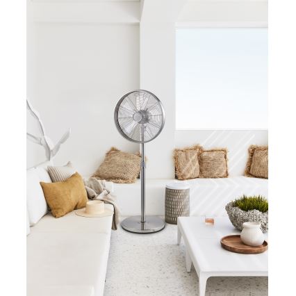 Lucci Air 213117EU - Ventilator na stalku BREEZE, mat hrom, prečnik 46 cm