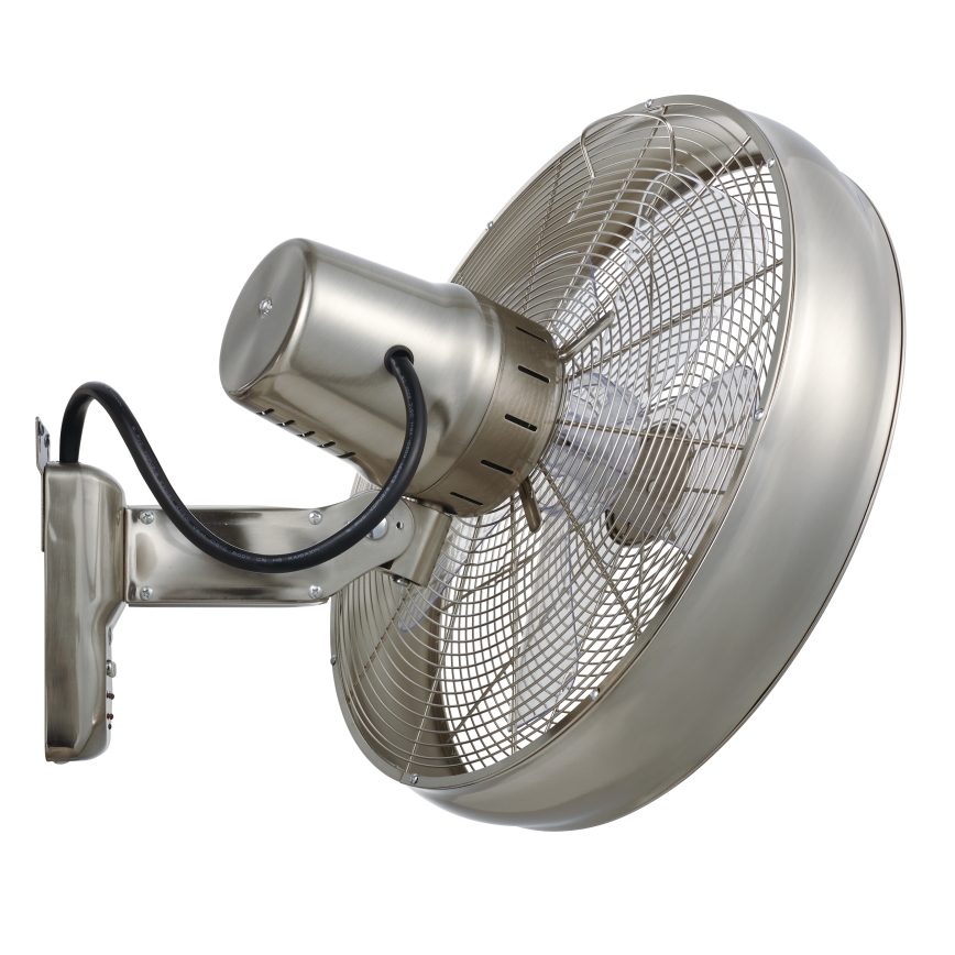 Lucci air 213126 - Zidni ventilator BREEZE 55W/230V mat hrom, prečnik 46 cm + daljinski upravljač