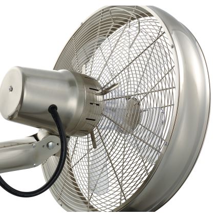 Lucci air 213126 - Zidni ventilator BREEZE 55W/230V mat hrom, prečnik 46 cm + daljinski upravljač