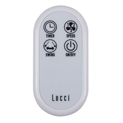 Lucci Air 213128EU - Zidni ventilator BREEZE 55W/230V beo + daljinski upravljač
