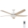 Lucci air 213176-LED Prigušivi plafonski ventilator LOUISVILLE 1xGX53/18W/230V drvo/bela + Daljinski upravljač