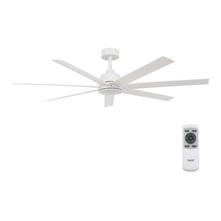 Lucci air 213182 - LED Plafonski ventilator ATLANTA 1xGX53/12W/230V bela + Daljinski upravljač