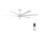 Lucci air 213182 - LED Plafonski ventilator ATLANTA 1xGX53/12W/230V bela + Daljinski upravljač