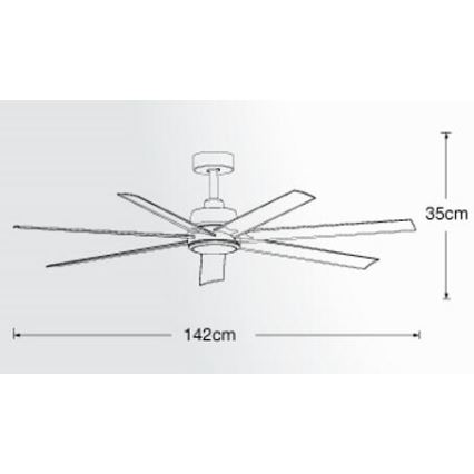 Lucci air 213182 - LED Stropni ventilator ATLANTA 1xGX53/12W/230V bijela + daljinski upravljač