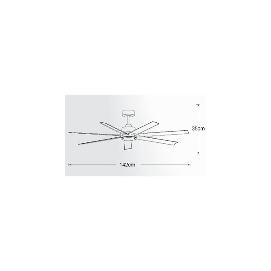 Lucci air 213182 - LED Stropni ventilator ATLANTA 1xGX53/12W/230V bijela + daljinski upravljač