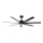 Lucci Air 21318349 - LED Prigušivi plafonski ventilator ATLANTA 1xGX53/12W/230V pr. 142 cm crno + Daljinski upravljač