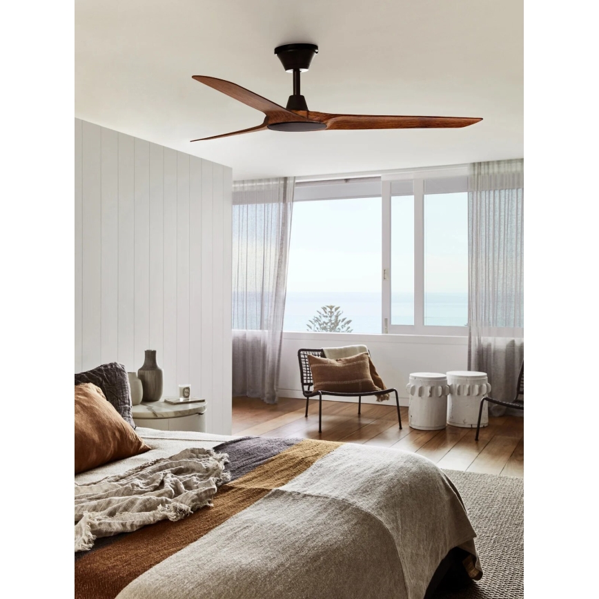 Lucci Air 21321749 - Plafonski ventilator ABYSS pr. 142 cm IP66 braon + Daljinski upravljač