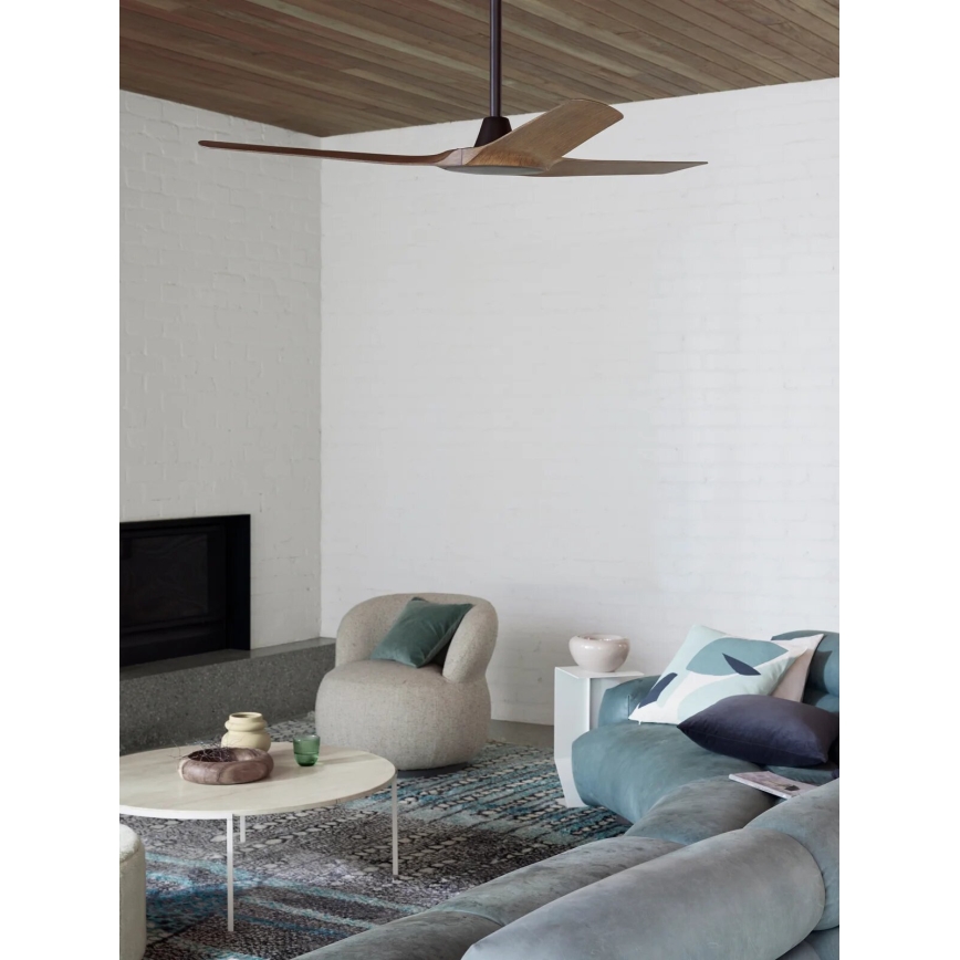 Lucci Air 21321749 - Plafonski ventilator ABYSS pr. 142 cm IP66 braon + Daljinski upravljač