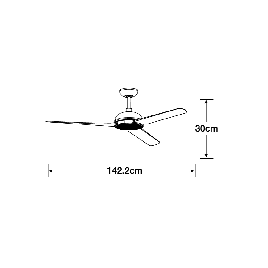 Lucci air 213301- LED Prigušivi plafonski ventilator UNIONE 1xGX53/12W/230V braon/sjajni krom + Daljinski upravljač