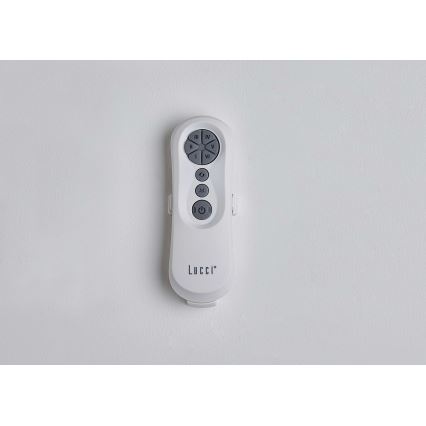 Lucci air 213350 - LED prigušiva stropni ventilator RIVIERA 1xGX53/12W/230V bela, prečnik 132 cm + daljinski upravljač