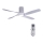 Lucci air 213350 - LED Prigušivi plafonski ventilator RIVIERA 1xGX53/12W/230V bela + Daljinski upravljač