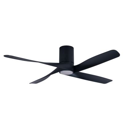 Lucci air 213351 - LED prigušiva plafonski ventilator RIVIERA 1xGX53/12W/230V crni prečnik 132 cm + daljinski upravljač