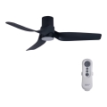 Lucci air 213354 - LED prigušiva stropni ventilator NAUTICA 1xGX53/12W/230V crna prečnik 132 cm + daljinski upravljač