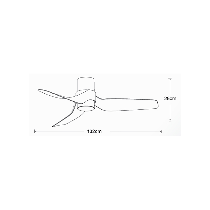 Lucci air 213355-LED prigušiva plafonski ventilator NAUTICA 1xGX53/12W/230V braon/sjajni hrom prečnik 132 cm + daljinski upravljač