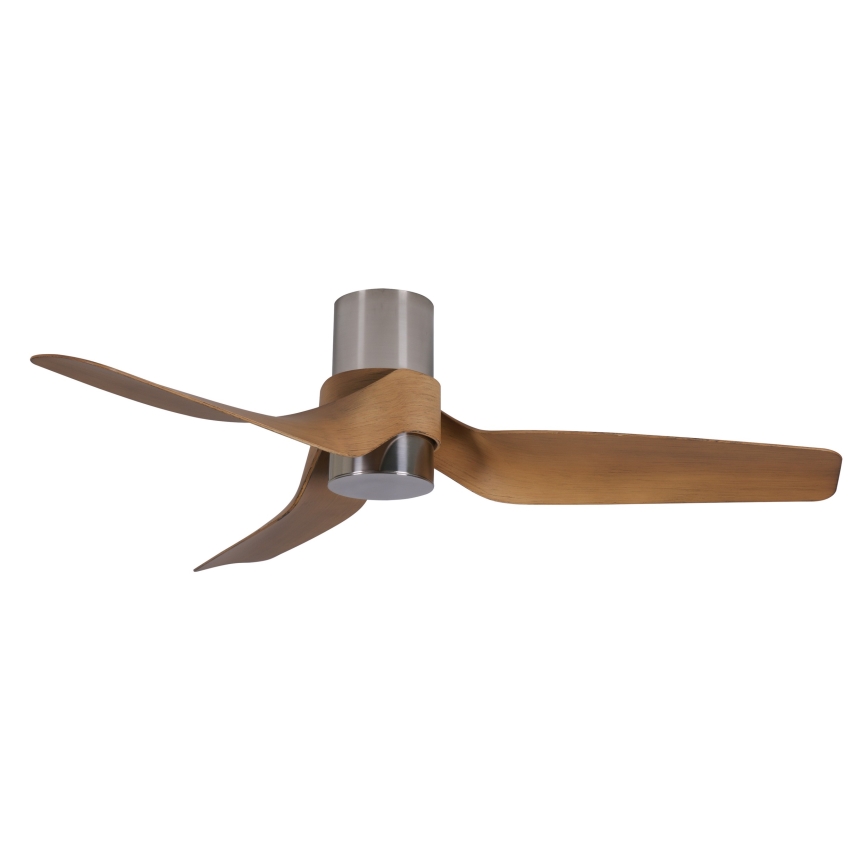 Lucci air 213355-LED Prigušivi plafonski ventilator NAUTICA 1xGX53/12W/230V braon/sjajni krom + Daljinski upravljač