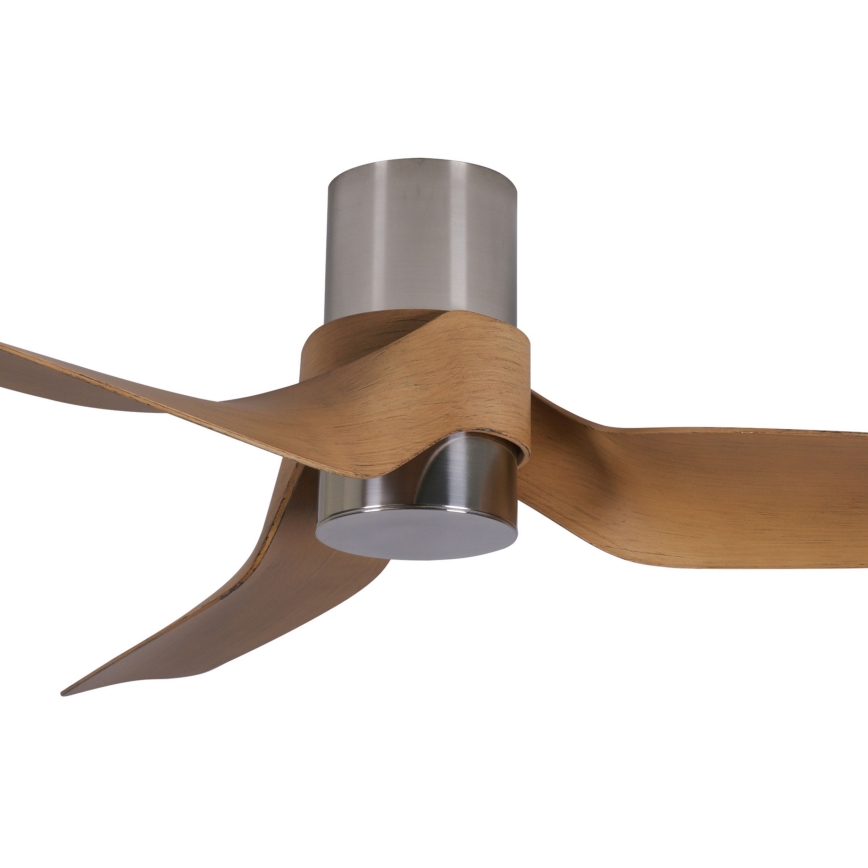 Lucci air 213355-LED Prigušivi plafonski ventilator NAUTICA 1xGX53/12W/230V braon/sjajni krom + Daljinski upravljač