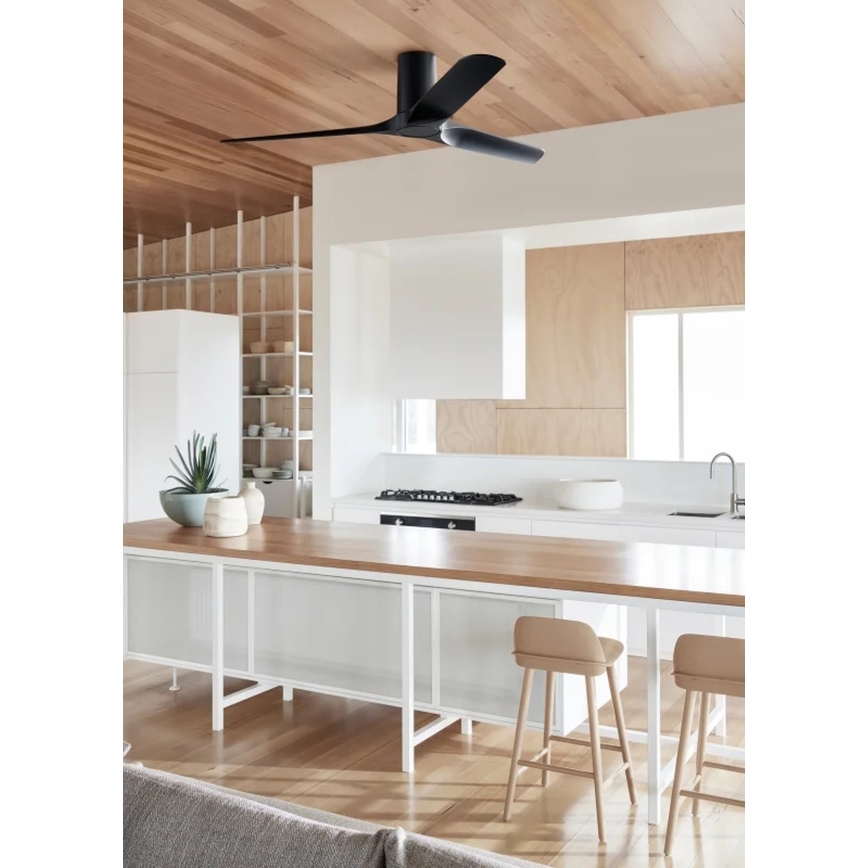 Lucci air 21610149 - Plafonski ventilator LONDO, crni, prečnik 132 cm + daljinski upravljač