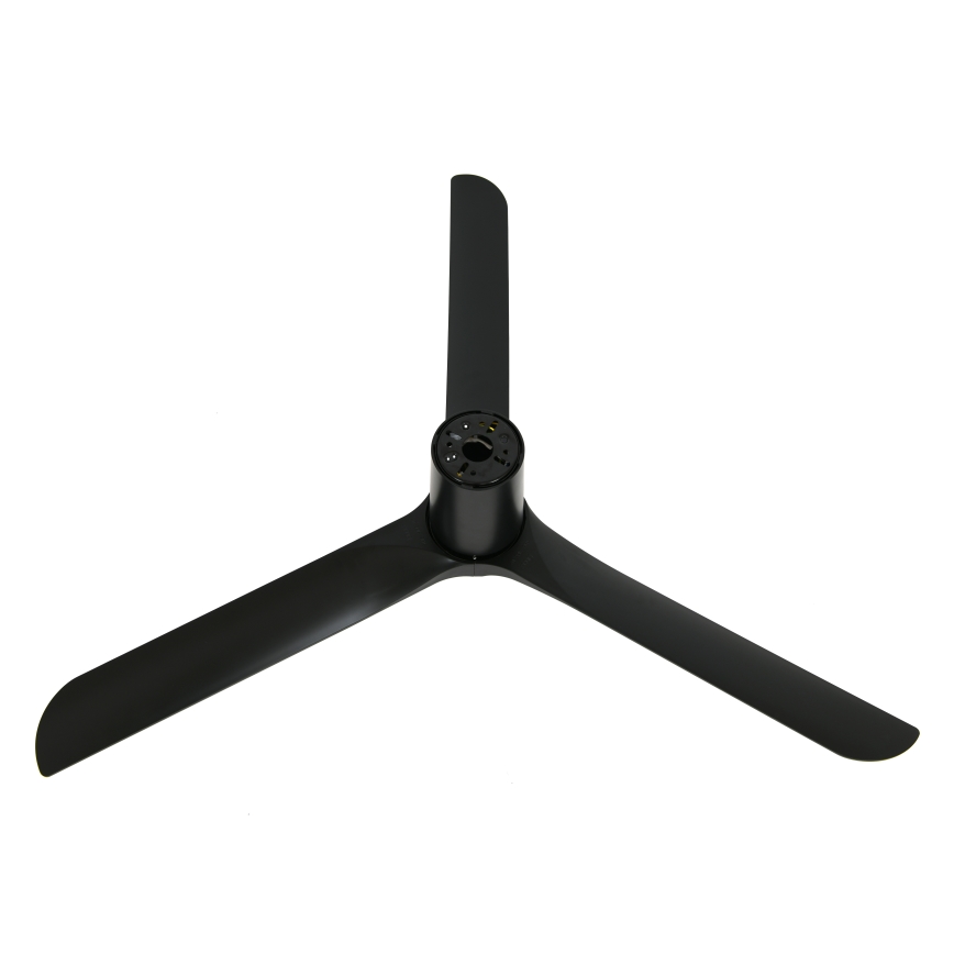 Lucci air 21610149 - Plafonski ventilator LONDO, crni, prečnik 132 cm + daljinski upravljač