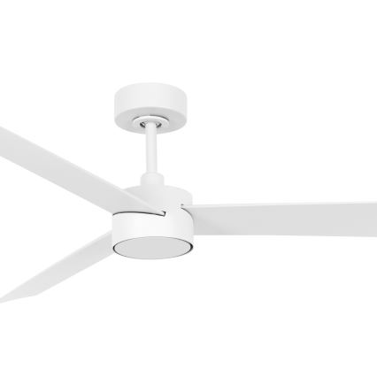 Lucci air 21610349- LED prigušiva plafonski ventilator CLIMATE 1xGX53/12W/230V bela prečnik 132 cm + daljinski upravljač