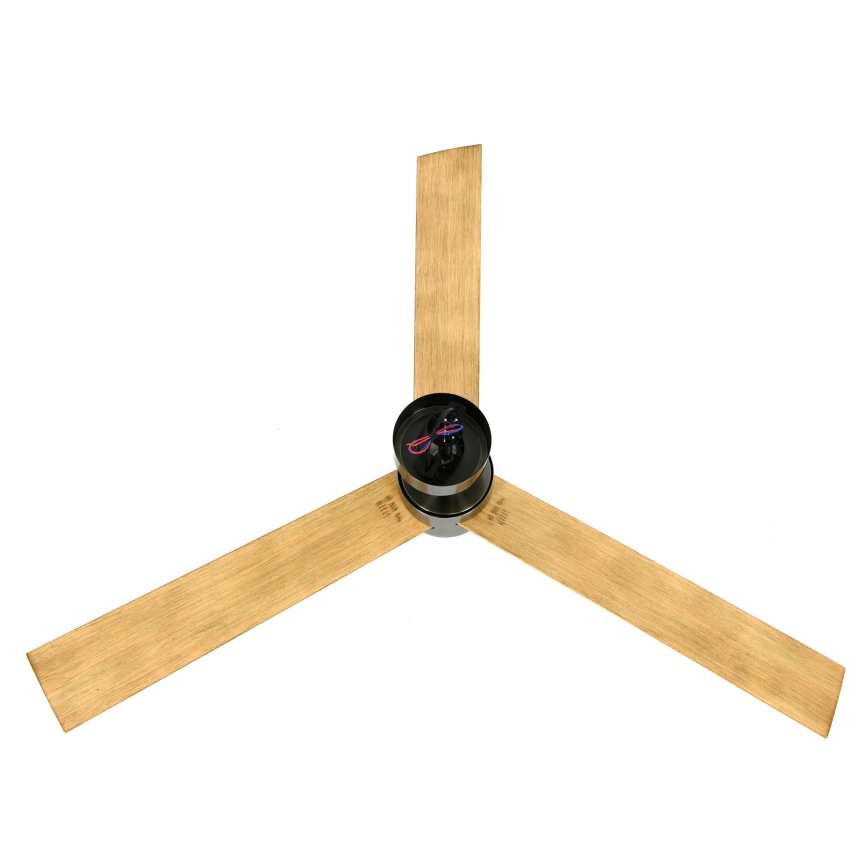 Lucci air 21610449 - LED prigušiva plafonski ventilator CLIMATE 1xGX53/12W/230V braon/sjajni hrom prečnik 132 cm + daljinski upravljač