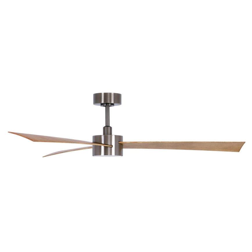 Lucci air 21610449 - LED Prigušivi plafonski ventilator CLIMATE 1xGX53/12W/230V braon/sjajni krom + Daljinski upravljač