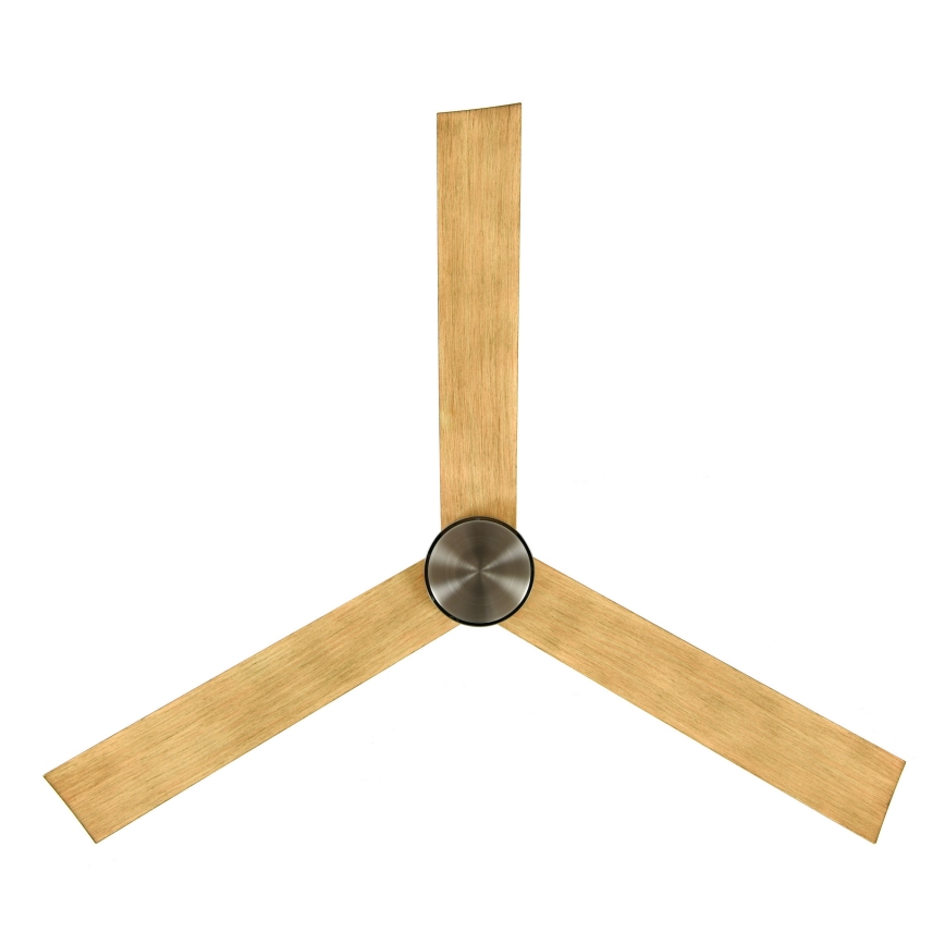 Lucci air 21610449 - LED Prigušivi plafonski ventilator CLIMATE 1xGX53/12W/230V braon/sjajni krom + Daljinski upravljač
