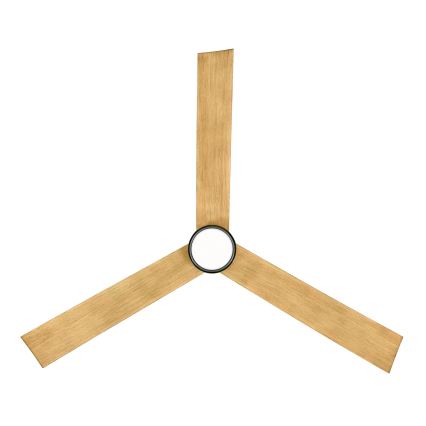 Lucci air 21610449 - LED Prigušivi plafonski ventilator CLIMATE 1xGX53/12W/230V braon/sjajni krom + Daljinski upravljač