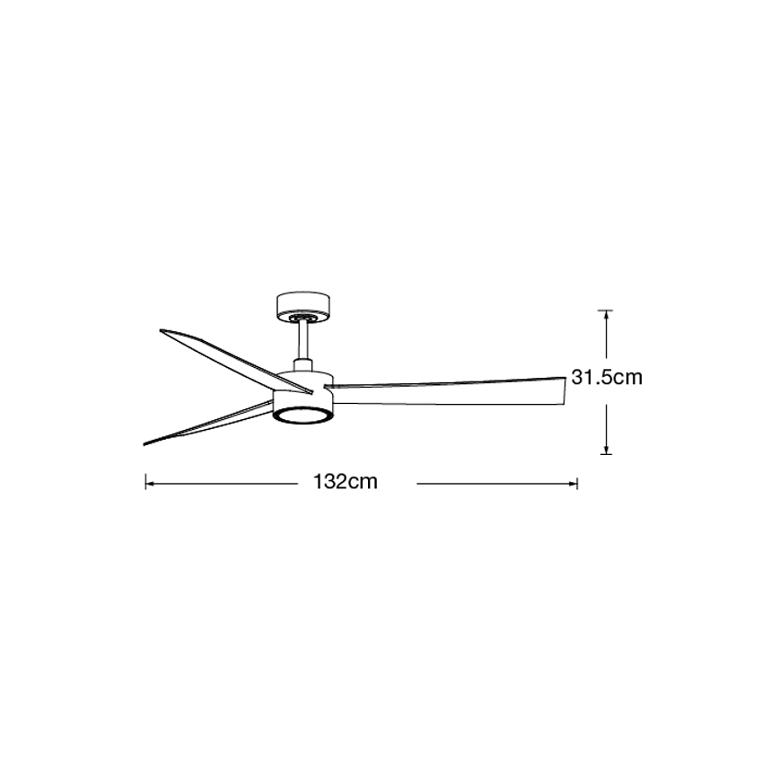 Lucci air 21610449 - LED Prigušivi plafonski ventilator CLIMATE 1xGX53/12W/230V braon/sjajni krom + Daljinski upravljač